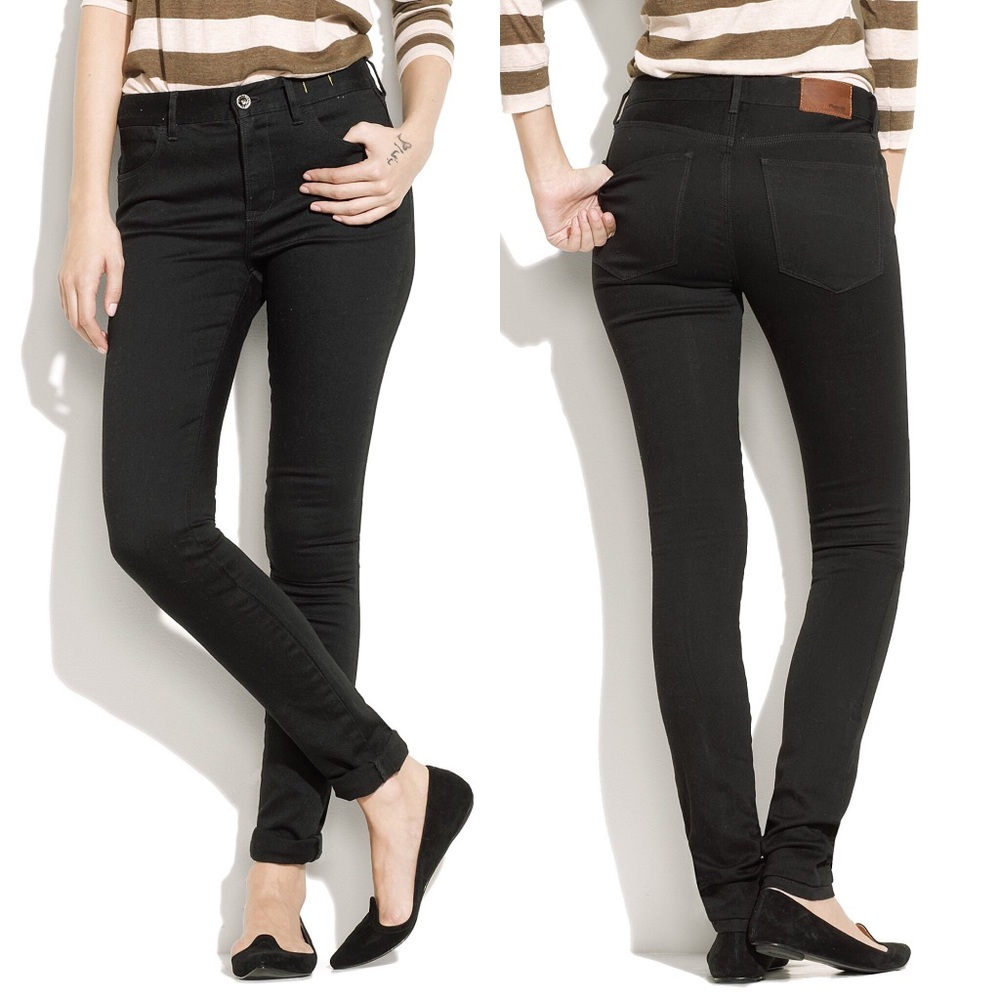 Madewell Skinny Skinny High Riser in Black Frost